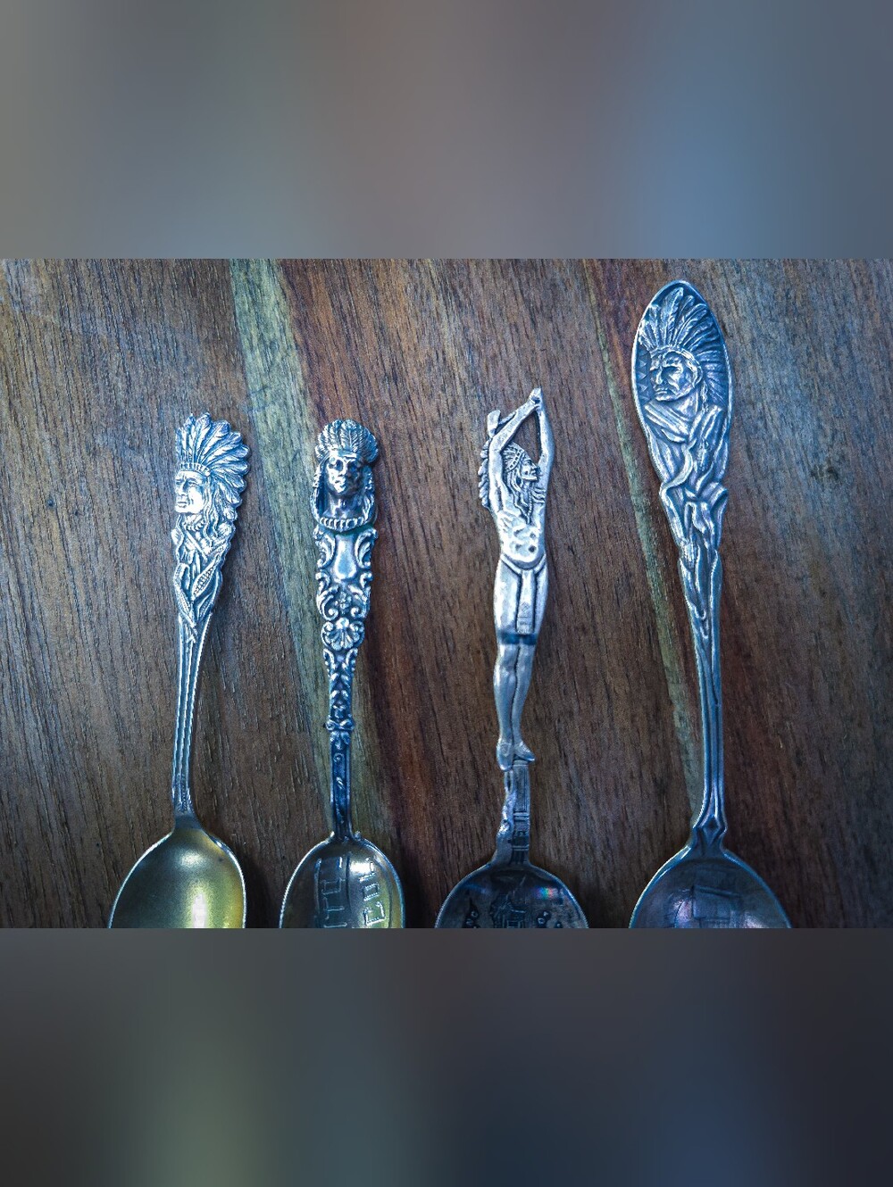 Vintage | Native American | Sterling Silver Spoons | 4 | GUC